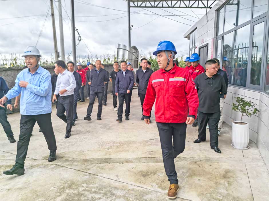 云南省市領導視察綠環(huán)旗下大海子瓦斯發(fā)電電站