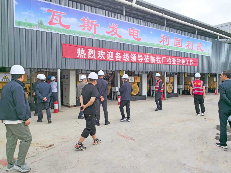 云南省市領導視察綠環(huán)旗下大海子瓦斯發(fā)電電站